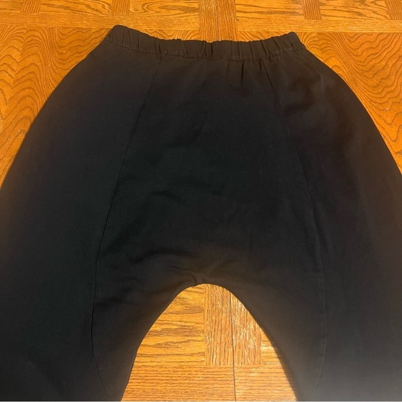 Zara Elastic Waist Slouchy Dropped Crotch Harem Pull on Pants in Black Sz M - Picture 11 of 15